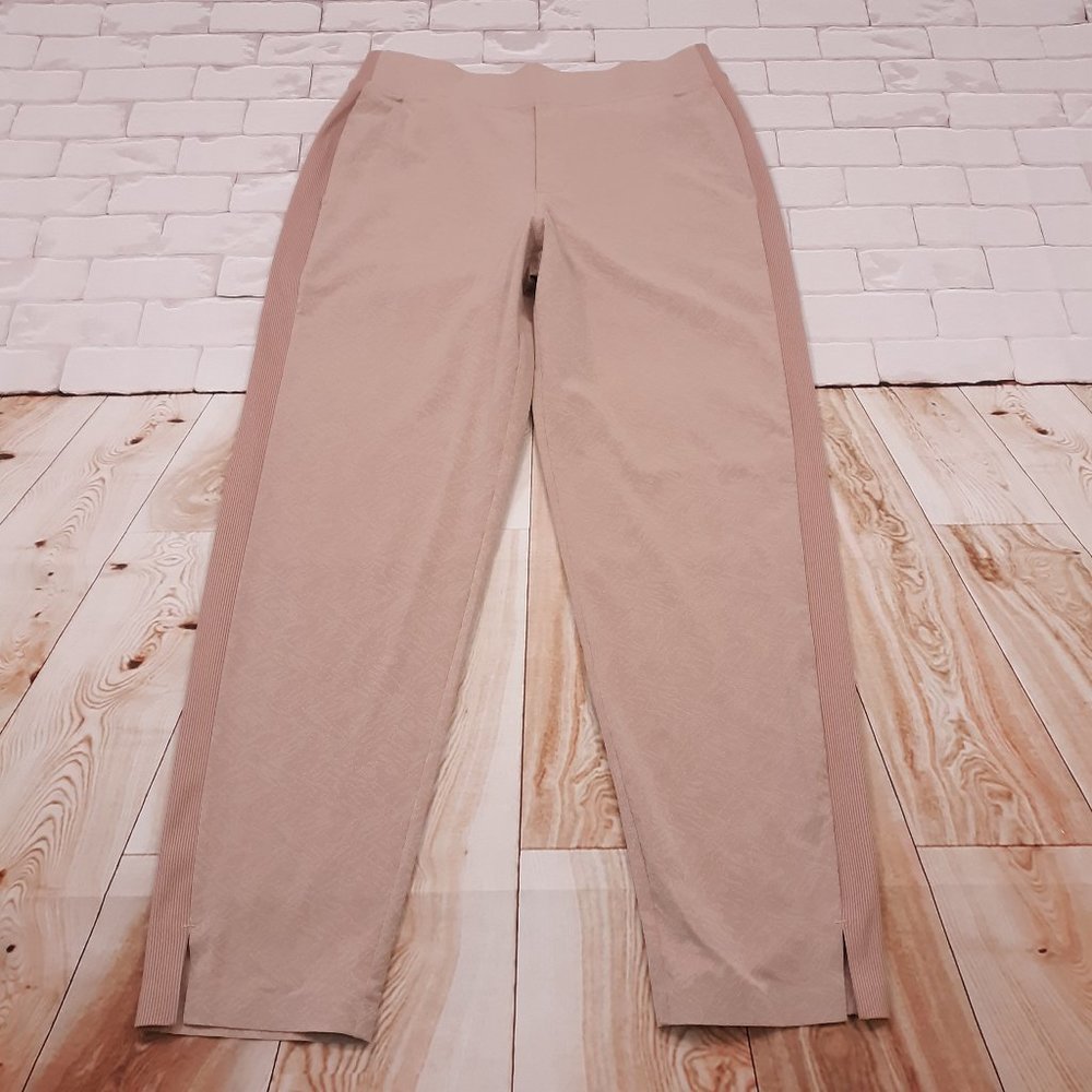 Athleta Pants Womens Size 6 Casual Lounge Brooklyn Textured Ankle Rose Gold